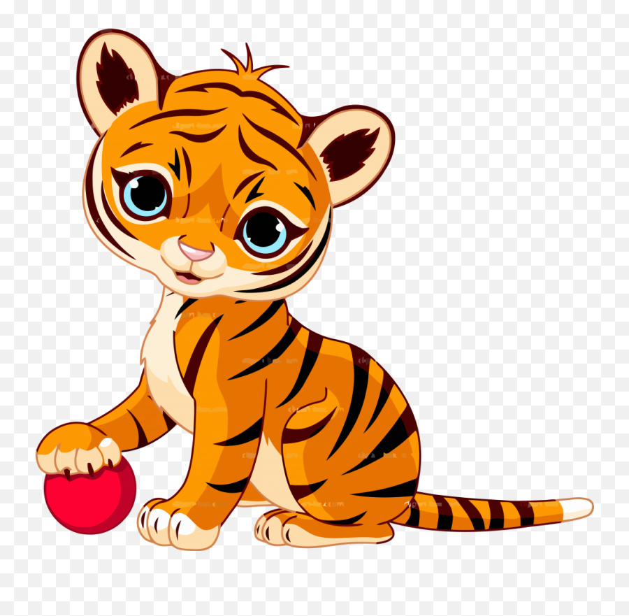 Free Download Cute Tiger Clipart Clip Art - Tiger Baby Emoji,Toger Emoji