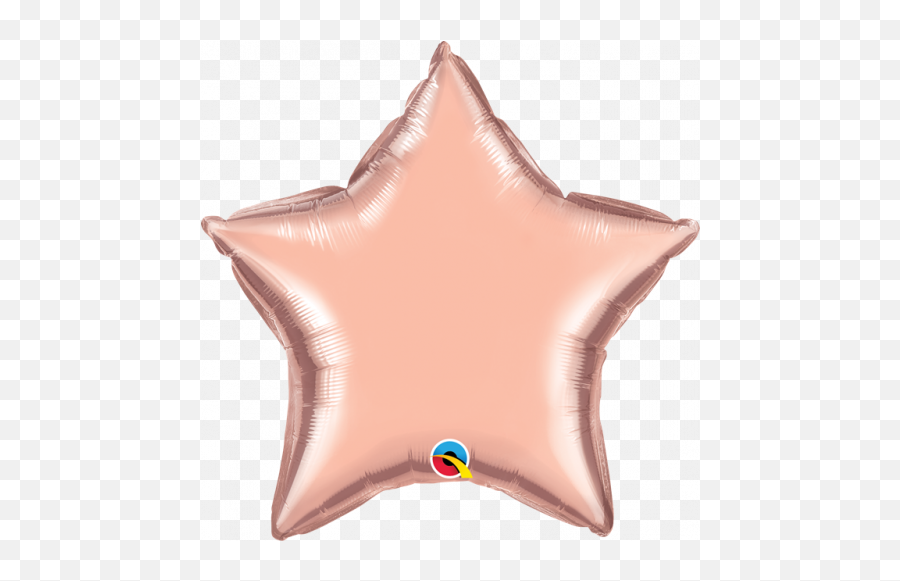 Greetings House - 20 Rose Gold Foil Star Qualatex Pink Star Foil Balloon Emoji,Hearts Emoji Pillow