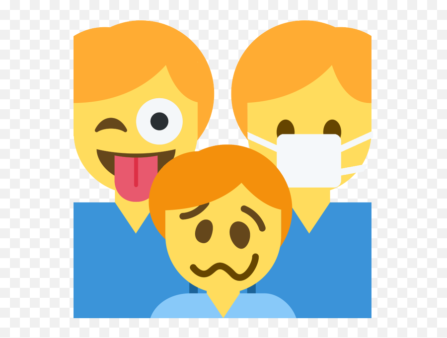 Emoji Face Mashup Bot On Twitter U200du200d Family Man - Happy,Winking Face Emoji
