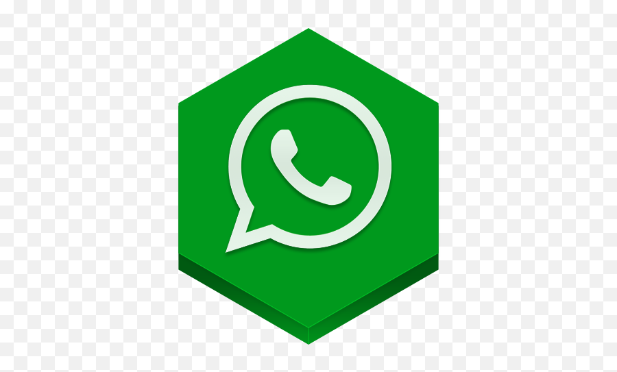 Whatsapp Logo - Whatsapp Logo In Hexagon Emoji,Novos Emoticons Para Whatsapp
