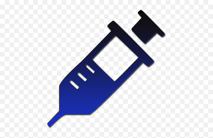Syringe Clipart Blue Syringe Blue - Syringe In Drawing Blue Emoji,Syringe Emoji Png