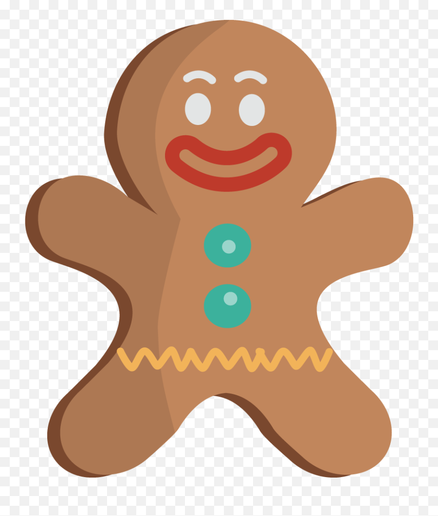 Free Gingerbread Man Clipart The - Transparent Background Gingerbread Man Emoji,Gingerbread Emoji