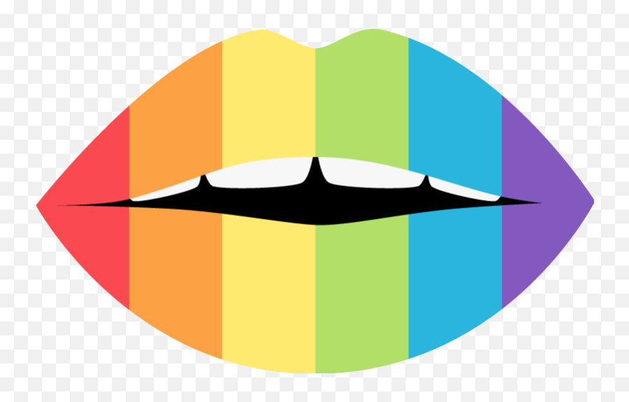 Multicolor Lips Laptop Stickers - Vertical Emoji,Buddha Emoji Iphone