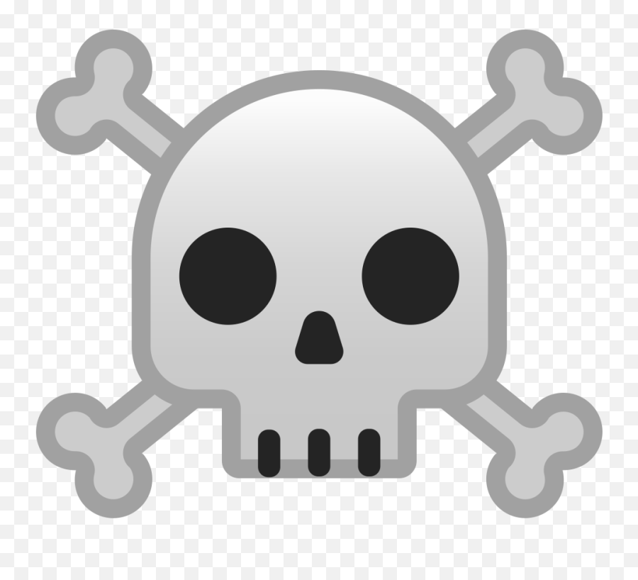 Skull And Crossbones Emoji - Calavera Emoji Png,Skull Emoji
