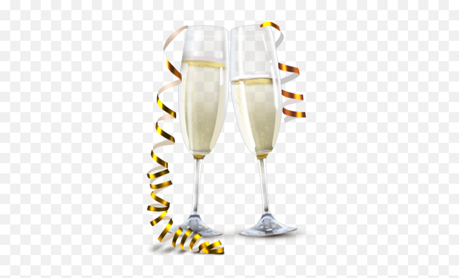 Champagne Cheers Happynewyear 2018 - Transparent Champagne Glass Cheers Emoji,Champagne Cheers Emoji