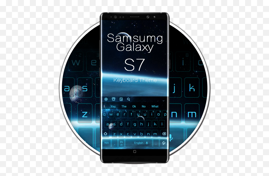 Blue Keyboard For Galaxy S7 - Technology Applications Emoji,Emoji Keyboard For Galaxy S7