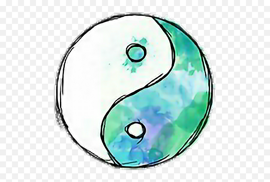 Yin Tumblr Yang Sticker - Yin And Yang Art Emoji,Yin And Yang Emoji