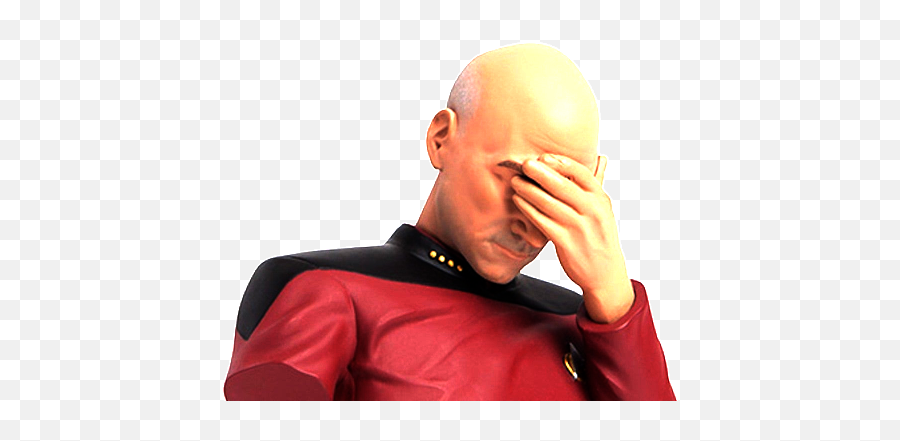 Emoji Testing - What The Daily Wtf Color Picard Facepalm Bust,Bald Emoji