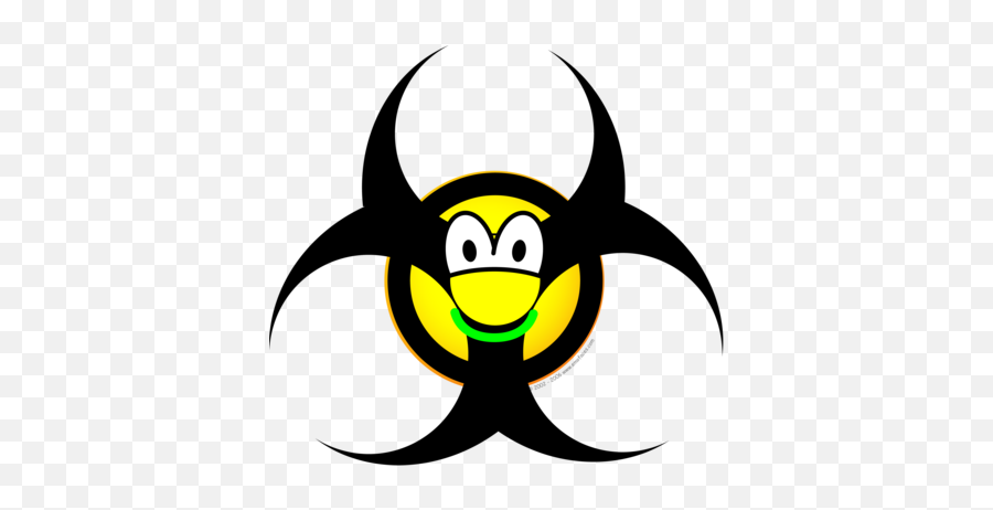 Biohazard Emoticon Version I - Smiley Biohazard Emoji,Be Right Back Emoticons