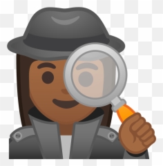 Magnifying Glass Icon Png - Investigator With Magnifying Glass Emoji,Magnifying Glass Emoji
