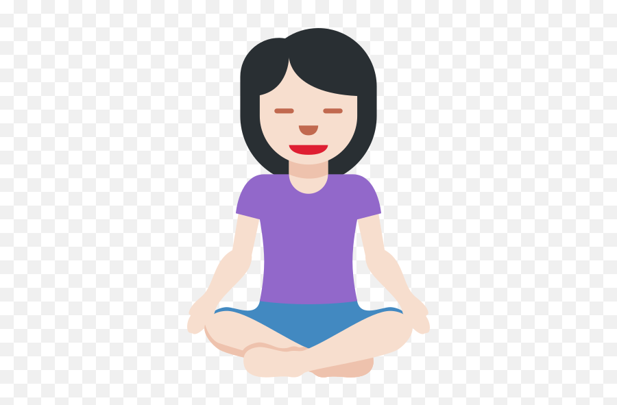 U200d Mulher Na Posição De Lótus Pele Clara Emoji - Dainik Jeevan Mein Sharirik Fitness Aur Kalyan Per Poster,Emoji Meditando Copiar