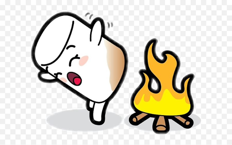 Marshmallow Toasty Butt Clipart - Marshmallows Cartoon Emoji,Butt Dial Emoji