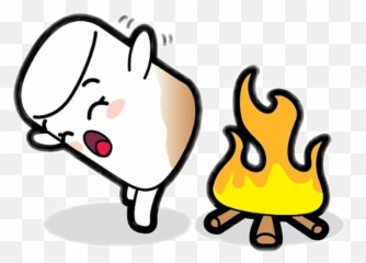 Marshmallow Toasty Butt Clipart - Marshmallows Cartoon Emoji,Butt Dial Emoji