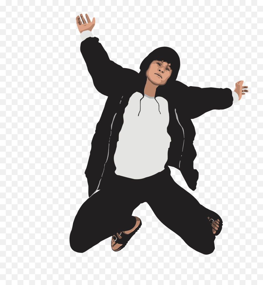 Boy Jump Action Drawing Free Image Download - Hoodie In Boy Png Emoji,Emotion Boy Image
