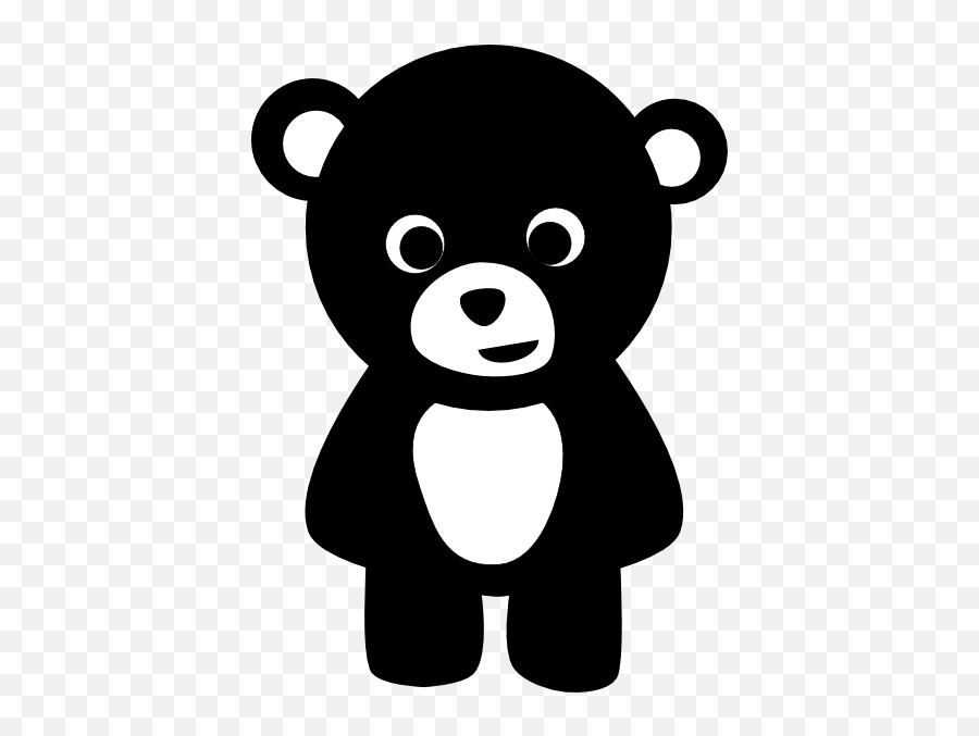 American Black Bear Polar Bear Giant Panda Brown Bear - Teddy Bear Silhouette Emoji,Polar Bear Emojis