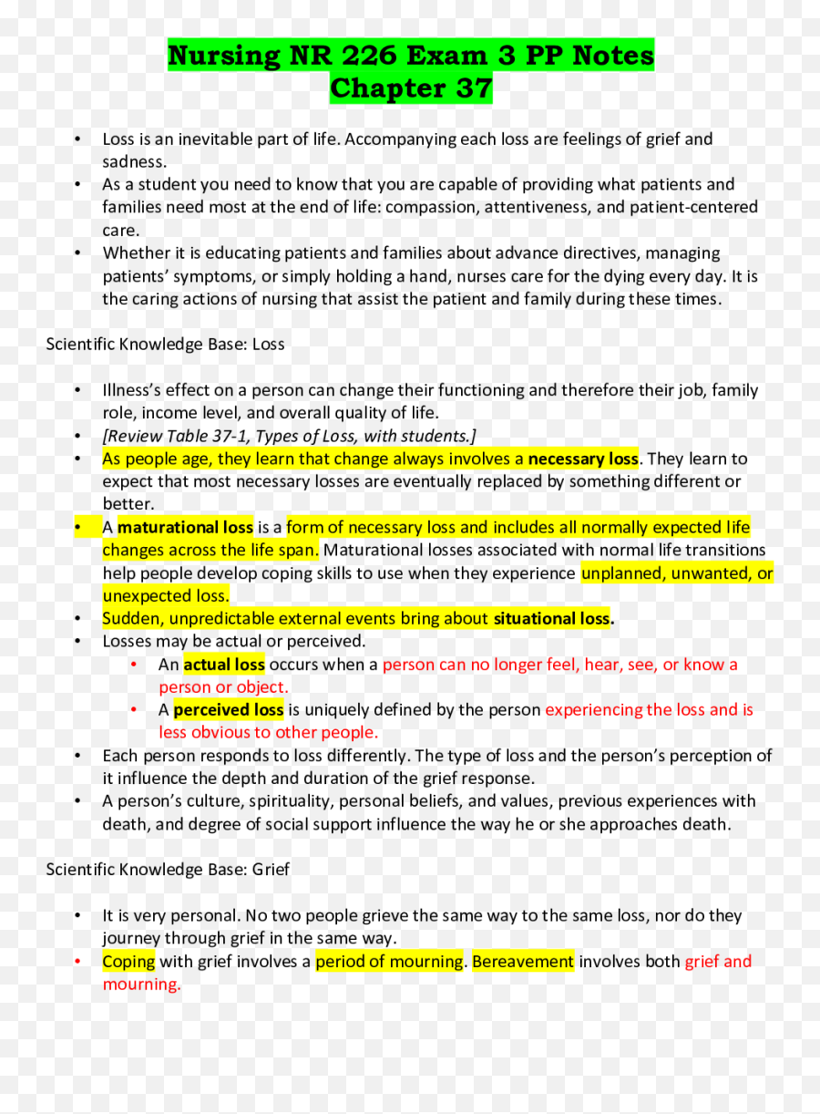 Nursing Nr 226 Exam 3 Pp Notes Chapter - Dot Emoji,Fap Text Emotion