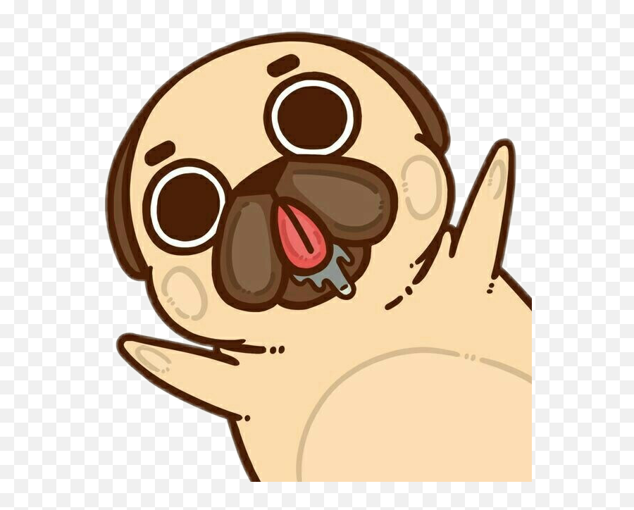 Pug Cute Dog Lovely Kawaii Ftecats - Pug Kawaii Clipart Kawaii Png Pug Emoji,Puglie Pug Emojis
