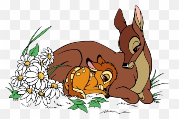 Bambi And His Mother Clip Art - Bambi And Mother Emoji,Bambi Mother Birds Emotion