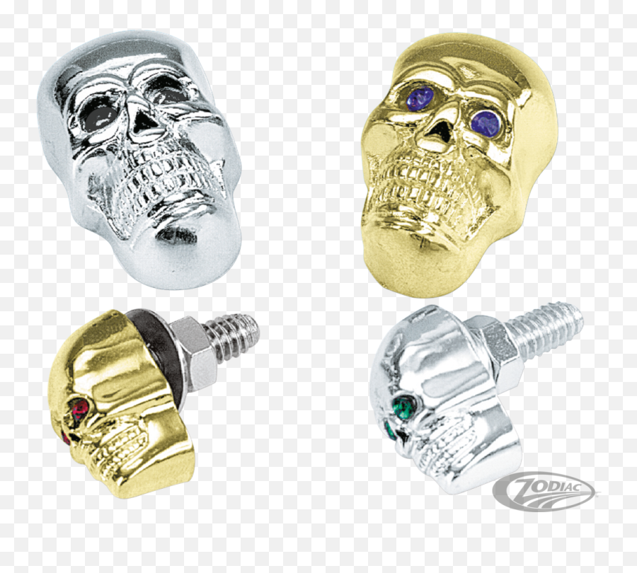 Bad Bones Studded Skulls - Zodiac Emoji,Skull & Acrossbones Emoticon