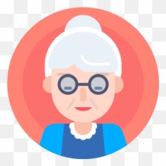 Avatar Elderly Grandma Nanny Free - Grandma Icon Png Emoji,Grandma Emoticons