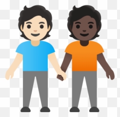 U200du200d Two People Shaking Hands With Light Skin Tone - Many People Holding Hands Cartoon Png Emoji,Hands Over Ears Emoticon