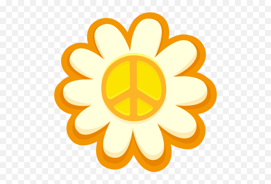 Peace Sign Sunflower Hippie Sticker - Hippie Car Stickers Emoji,Olive Peace Sign Emoji