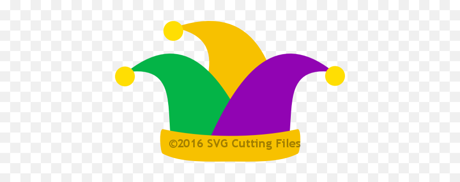 Svg Cutting Files - Svg Files For Silhouette Cameo Sure Cuts Transparent Mardi Gras Hat Emoji,Jester Hat Emoji Png