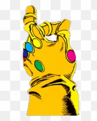 Thanos Snap Infinitygauntlet Sticker - Infinity Gauntlet Snap Transparent Png Emoji,Thanos Snap Emoji