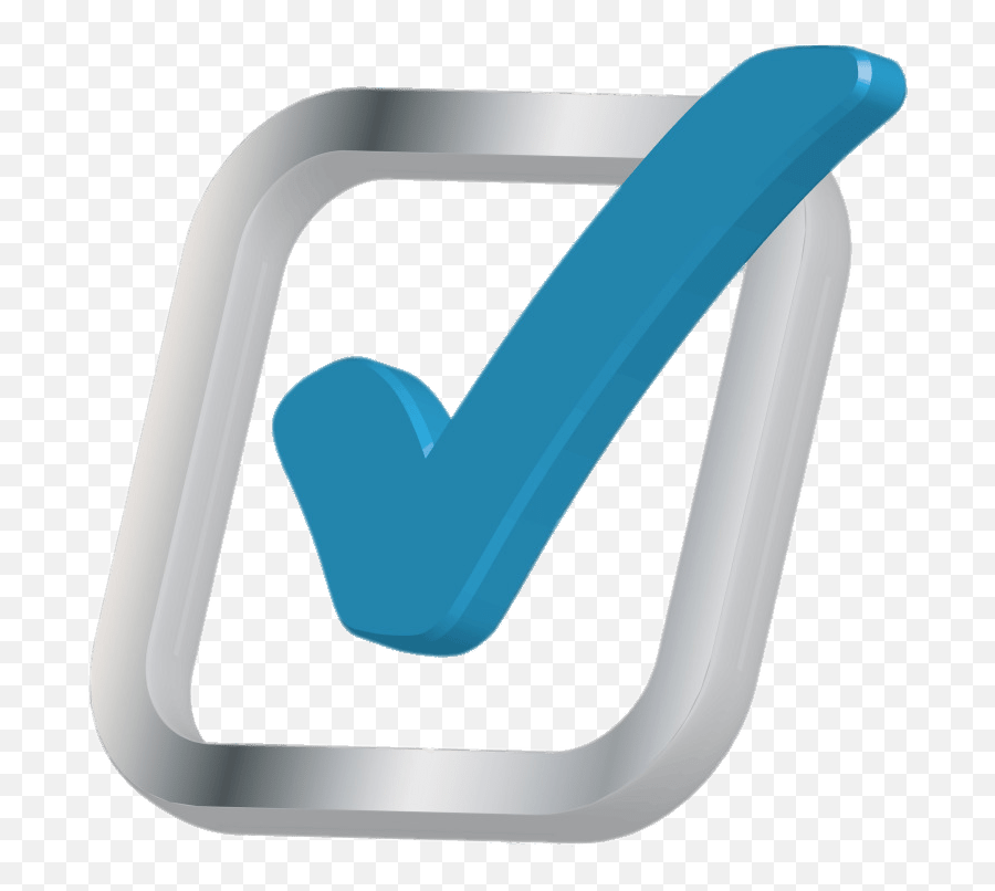 3d Blue Check Pnglib U2013 Free Png Library - Check En 3d Png Emoji,Instagram Blue Check Emoji