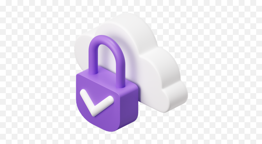 Premium Cloud Lock 3d Illustration Download In Png Obj Or Emoji,Security Discord Emoji Copy And Paste