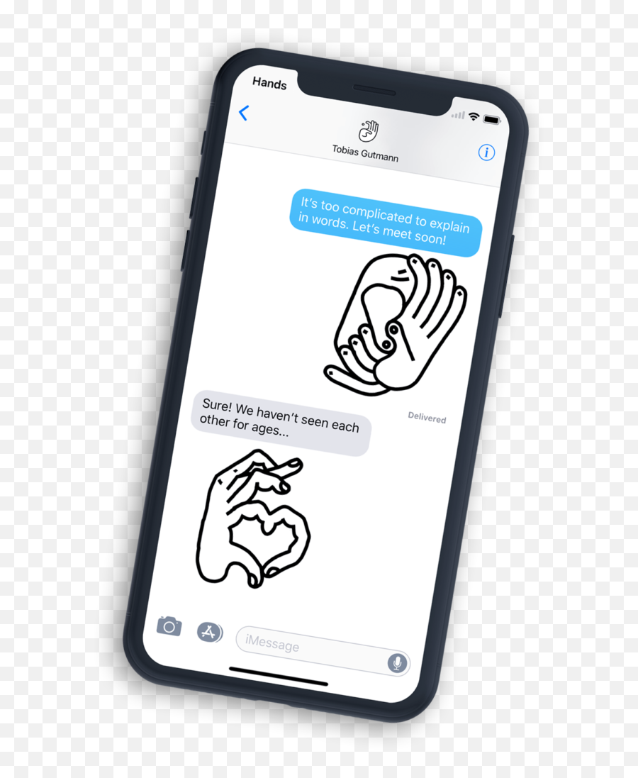 Hands Exhibition And App - Smart Device Emoji,Words Of Emotions