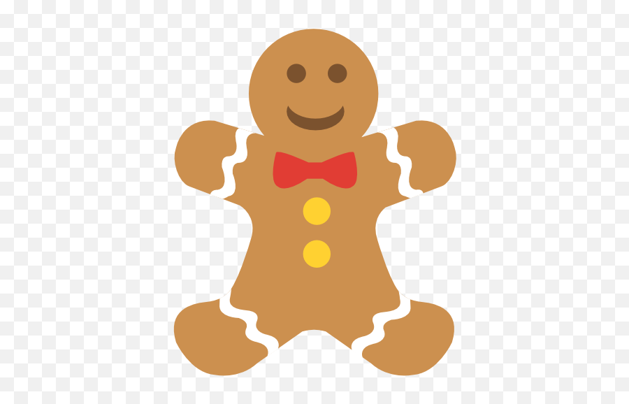 Gingerbread Man Cookie Icon - Christmas Gingerbread Png Emoji,Gingerbread Emoji