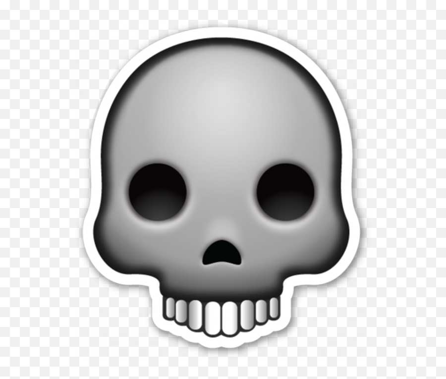 Emoji Stickers Emoji - Skull Emoji Sticker,Skull Emoji