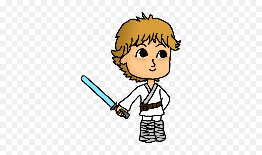 How To Draw Luke Skywalker From Star Wars - Step By Step Emoji,Star Wars Animated Emoticons