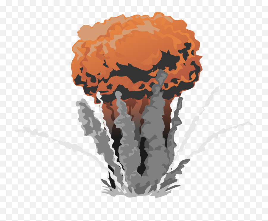 Mushroom Cloud Outline Png - Clip Art Library Explosion Clipart Emoji,Emoji Mushroom Cloud