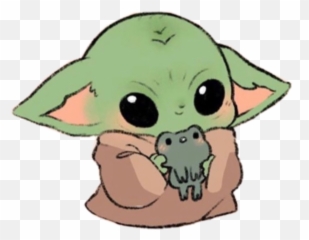 Baby Yoda Sticker - Cute Baby Yoda Drawing Emoji,Star Wars Emoji Yoda