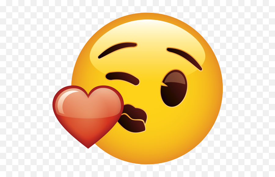 Emoji U2013 The Official Brand Face Blowing A Kiss Fitz 0 - Brand Official Emoji Kiss,Raised Eyebrow Emoji