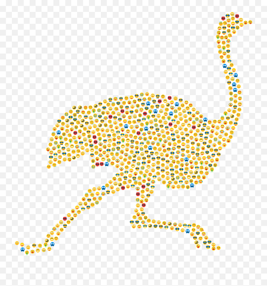 Ostrich Emoji Emoticons - Emoji,Emoji Animal Faces