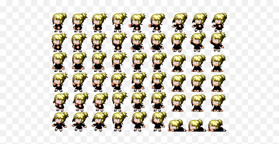 Sprite Blonde Woman Rpg Maker Forums - Dot Emoji,Emoticon Blond Woman