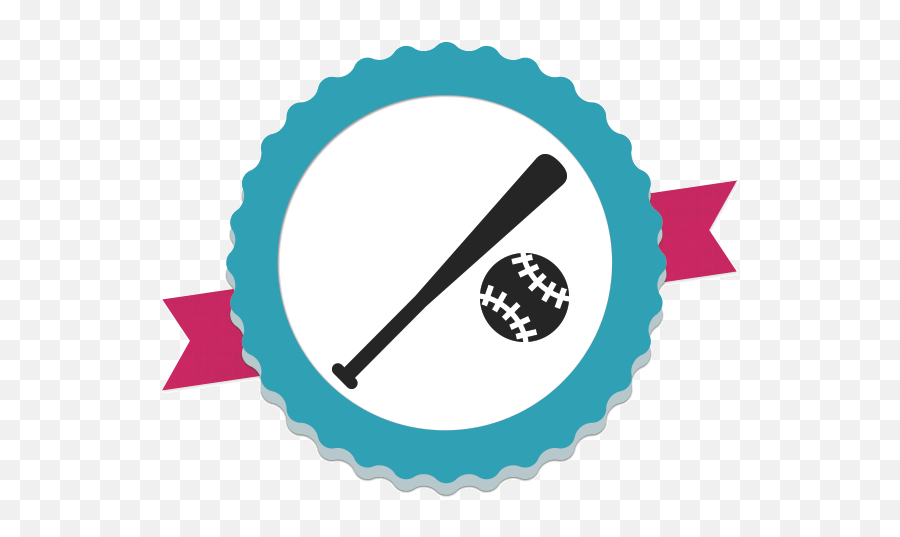 Softball Icon Png Clipart - Circle Ribbon Vector Png Emoji,Cute Softball Emojis