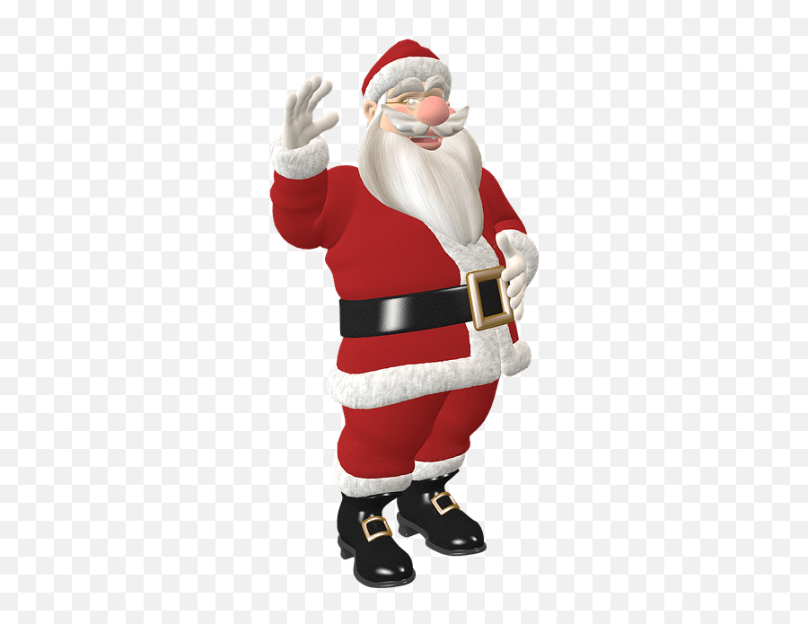 Download Hd Images Of Santa Claus Mister Wallpapers - Santa Waving Png Emoji,Santa Emoji Iphone
