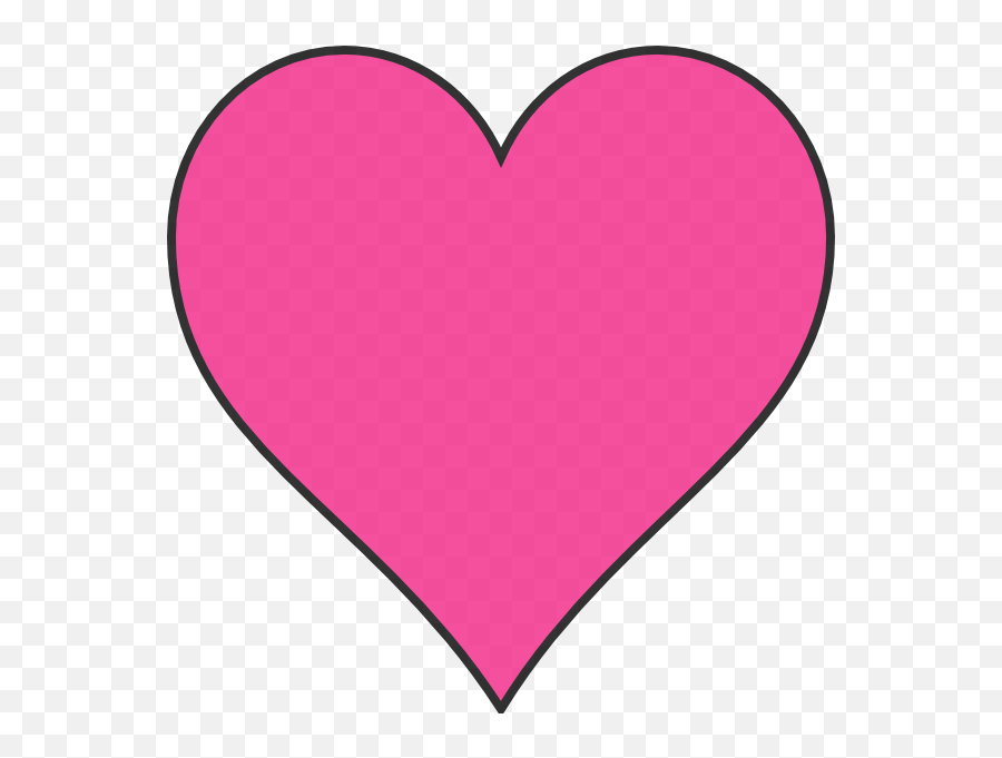 Pink Heart Clipart - Pink Heart Transparent Background Emoji,Heart Shaped Mickey Emoji