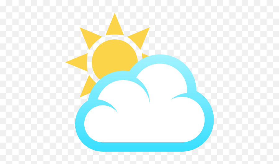 Emoji The Sun Behind The Clouds - Emoji De Sol Y Nube,Samsung Sol Phone Emojis