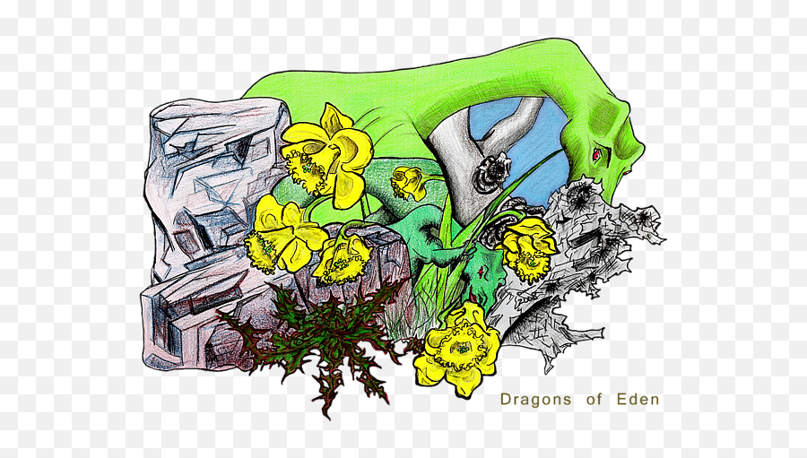 Dragons Of Eden Crystal Garden Round Beach Towel - Sketch Emoji,Optical Illusion Emotion Art
