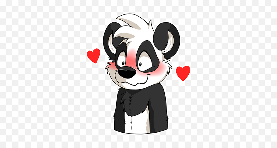 Pin - Stickers Paco Panda Emoji,How To Draw Emotions Of Furries