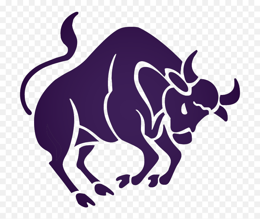 Taurus Zodiac Sign - Taurus Bull Symbol Emoji,Emotion Crystal Turns Purple