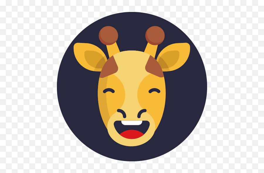 Giraffe Emoji Icons Png 2 - Happy,Emoji Of 2