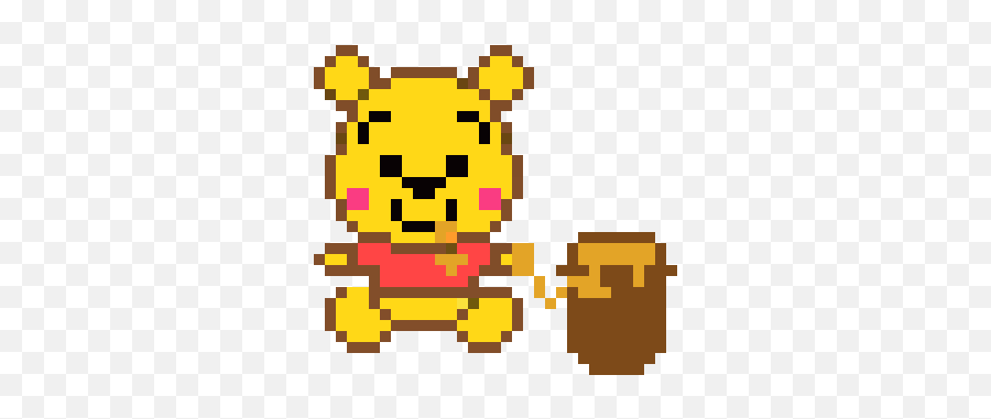 Pixel Art Gallery - Ramen Jiro Emoji,Winnie The Pooh Emojis