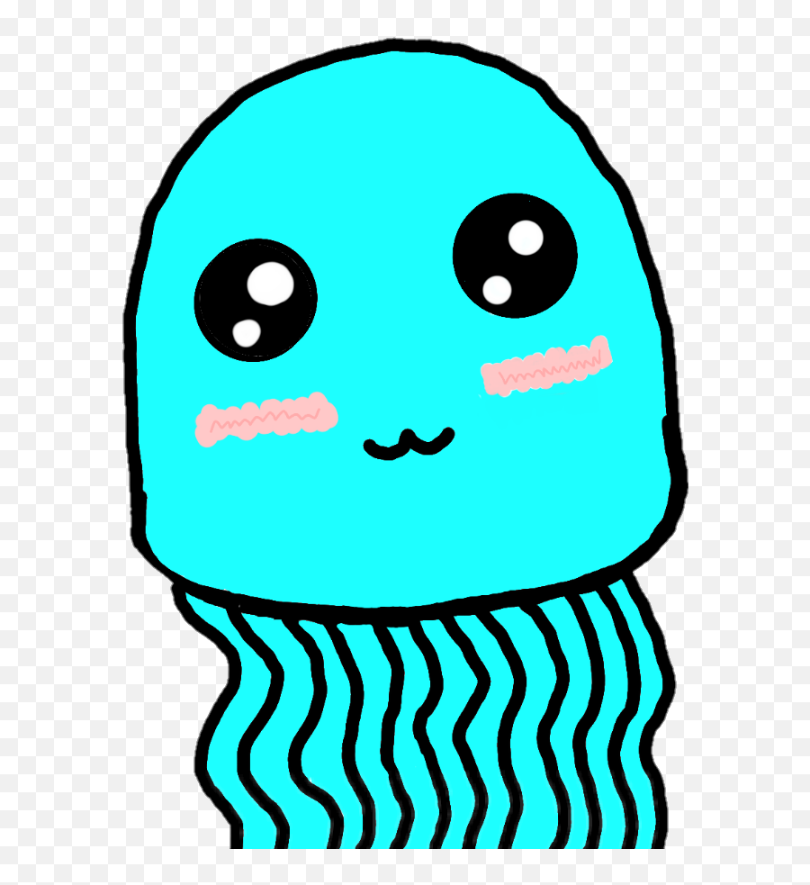 Baby Cute Colorful Jellyfish Sticker - Dot Emoji,Octopus Emotions