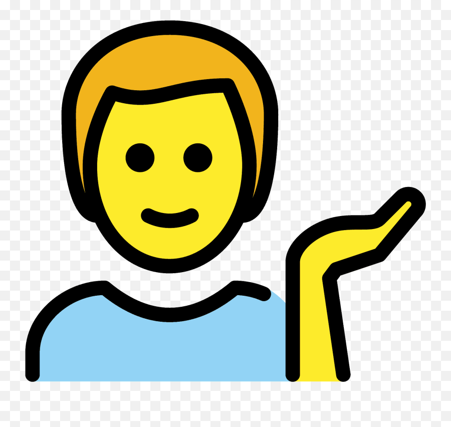 Man Tipping Hand Emoji Clipart - Personne Clipart,Sassy Emoji